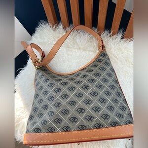 Dooney & Bourke Gretta — Grey and Tan Hobo Bag